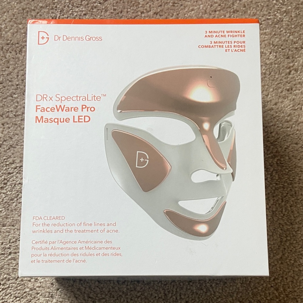 Dr. Dennis Gross DRx SpectraLite FaceWare Pro LED Mask – Rose Gold/White